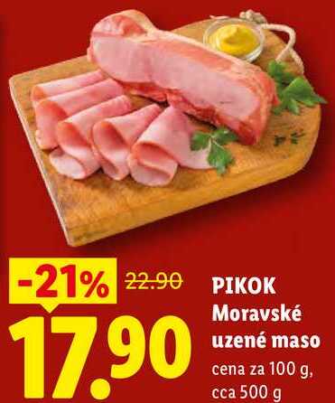 PIKOK Moravské uzené, cena za 100 g