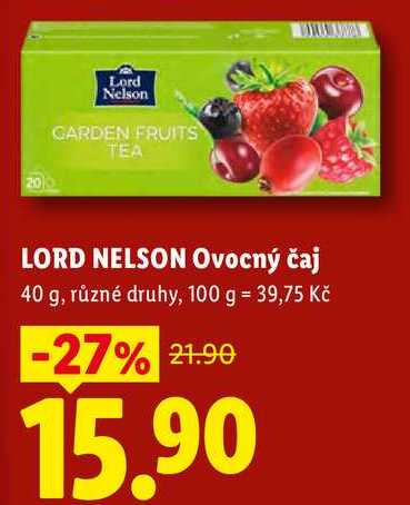 LORD NELSON Ovocný čaj, 40 g