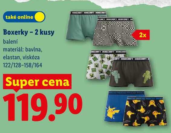 Boxerky - 2 kusy