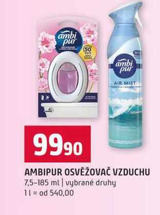 AMBIPUR OSVĚŽOVAČ VZDUCHU 7.5-185 ml vybrané druhy