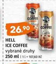 HELL ICE COFFEE vybrané druhy 250 ml