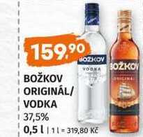BOŽKOV ORIGINAL VODKA 37,5% 0,5l