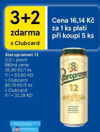 Staropramen 12, 0.5 l, plech