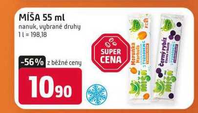 MÍŠA 55 ml nanuk, vybrané druhy