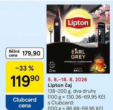 Lipton čaj, 138-200 g