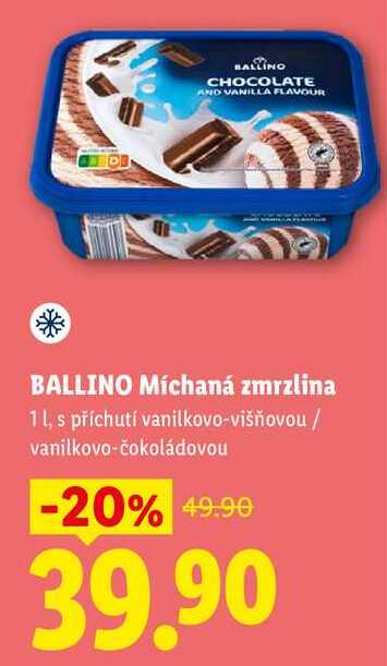 BALLINO Míchaná zmrzlina, 1 l 