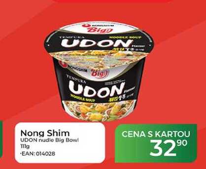 Nong Shim UDON nudle Big Bowl 111 g