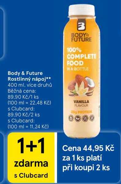Body & Future Rostlinný nápoj, 400 ml
