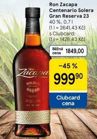 Ron Zacapa Centenario Solera Gran Reserva 23 40%, 0.7 l