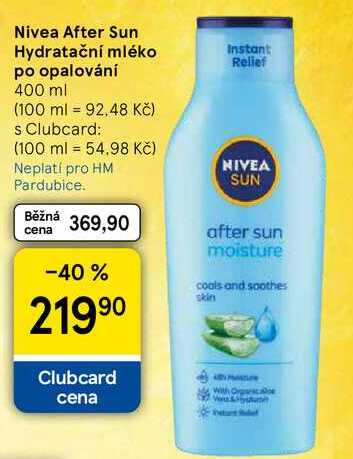 Nivea After Sun Hydratační mléko po opalování, 400 ml