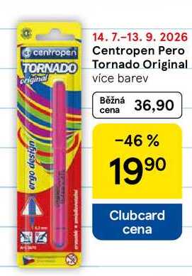 Centropen Pero Tornado Original, více barev