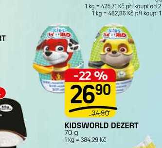KIDSWORLD DEZERT 70 g