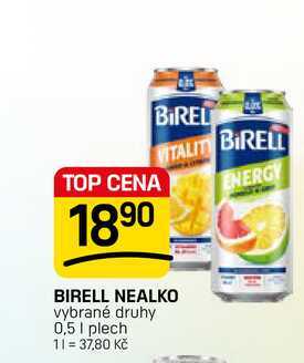 BIRELL NEALKO vybrané druhy 0,5 I plech
