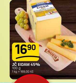 JČ EIDAM 45% 100 g