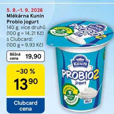 Mlékárna Kunín Probio jogurt, 140 g