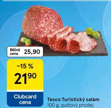 Tesco Turistický salám, 100 g