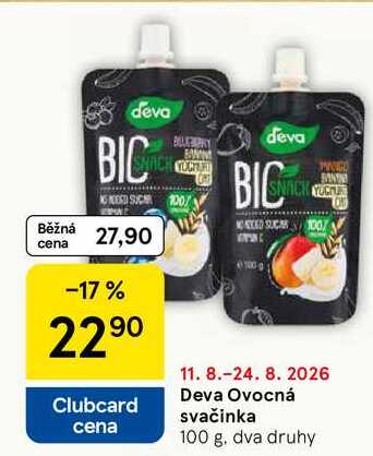 Deva Ovocná svačinka, 100 g