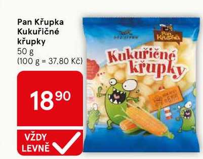 Pan Křupka Kukuřičné křupky, 50 g