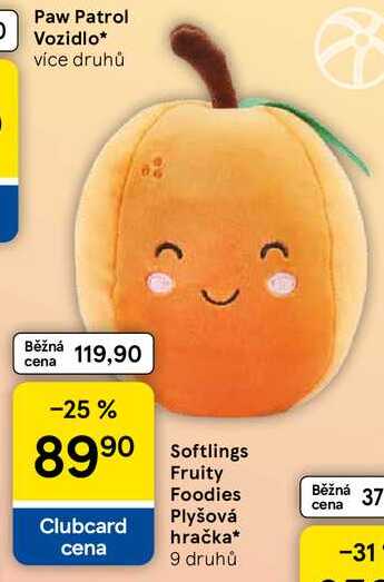 Softlings Fruity Foodies Plyšová hračka, 9 druhů  