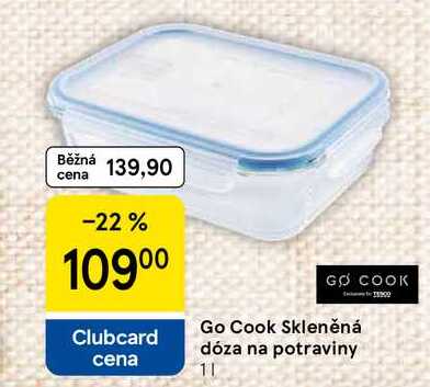 Go Cook Skleněná dóza na potraviny 