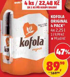 KOFOLA ORIGINAL 4 PACK, 4 x 2,25 l