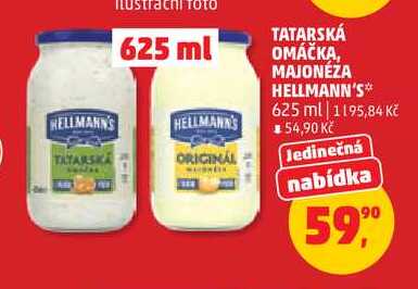 MAJONÉZA HELLMANN'S, 625 ml  