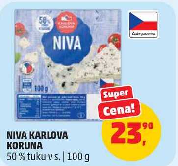 NIVA KARLOVA KORUNA 50% tuku vs., 100 g
