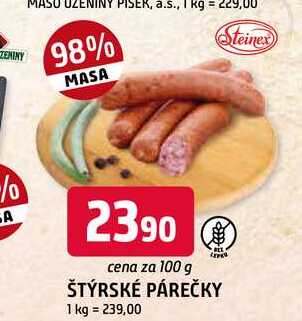 ŠTÝRSKÉ PÁREČKY 100 g