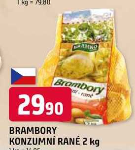 BRAMBORY KONZUMNÍ RANÉ 2 kg