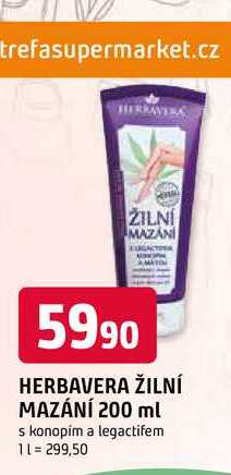HERBAVERA ŽILNÍ MAZÁNÍ 200 ml