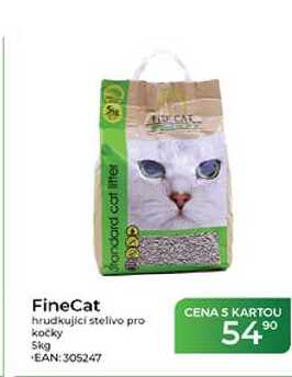 FineCat hrudkujici stelivo pro kočky 5kg