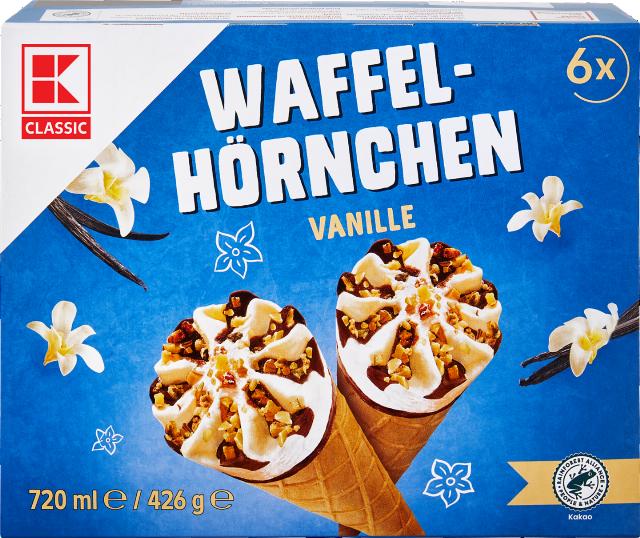 K-Classic Zmrzlinové kornouty vanilková příchuť