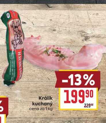 Králík kuchaný cena za 1 kg