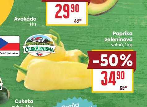 Paprika zeleninová volná, 1kg
