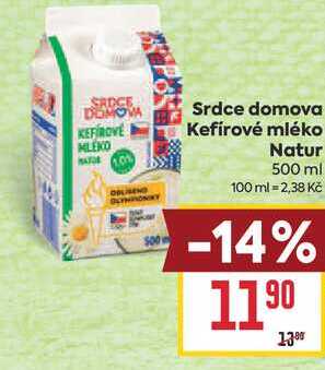 Srdce domova Kefírové mléko Natur 500 ml