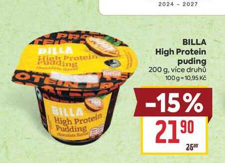 BILLA High Protein puding 200 g
