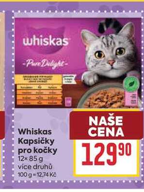 Whiskas Kapsičky pro kočky 12× 85 g