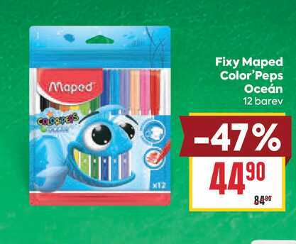 Fixy Maped Color'Peps Oceán 12 barev