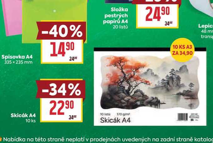 Skicák A4 10 ks
