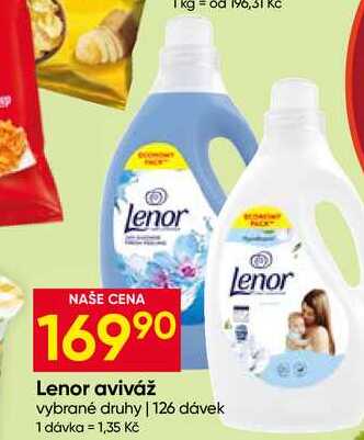 Lenor aviváž vybrané druhy 126 dávek
