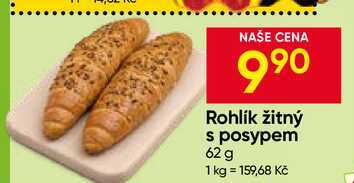 Rohlík žitný s posypem 62 g