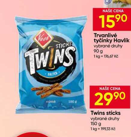 Twins sticks vybrané druhy 150 g