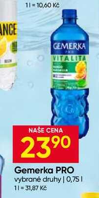 Gemerka PRO vybrané druhy 0,75l