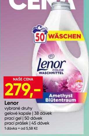 Lenor gelové kapsle 38 dávek