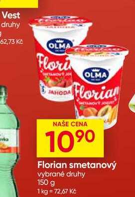 Florian smetanový vybrané druhy 150 g