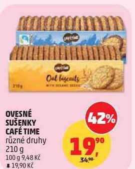 OVESNÉ SUŠENKY CAFÉ TIME různé druhy, 210 g