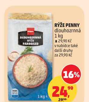 RÝŽE PENNY dlouhozrnná, 1 kg