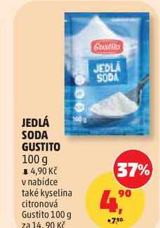 JEDLÁ SODA GUSTITO, 100 g