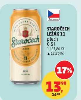 STAROČECH LEŽÁK 11 plech, 0,5 l 