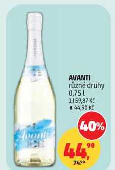AVANTI různé druhy, 0,75 l